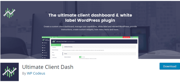 Screenshot of iltime client dash from wordpress.org