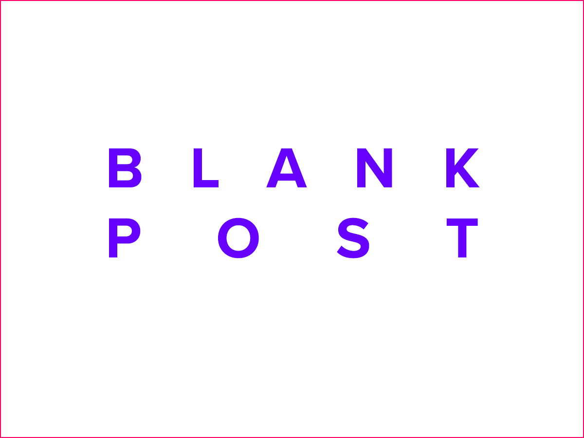 blank post