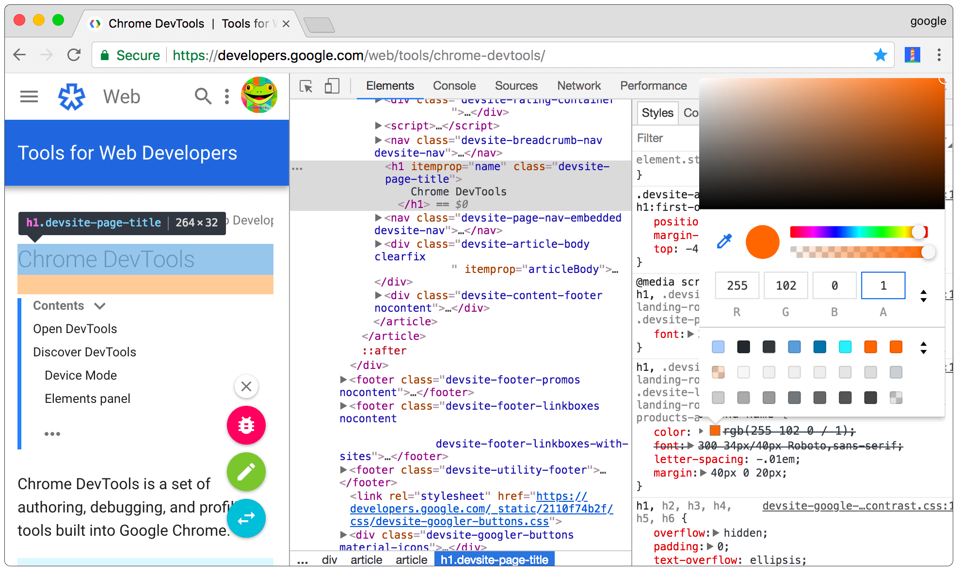 Chrome Dev Tools