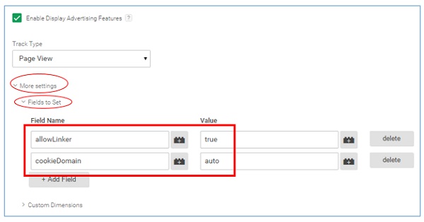 configuring UA tag in gtm